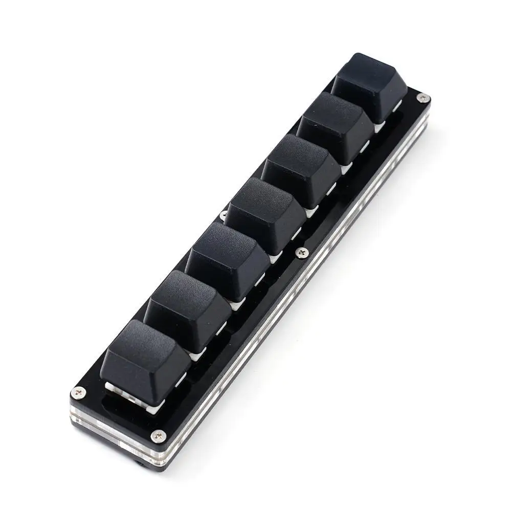 7 Keys Black Custom Mini Keypad Numpad Mechanical Keyboard OSU Programming Macro Keyboard For Photoshop Gaming D2K9