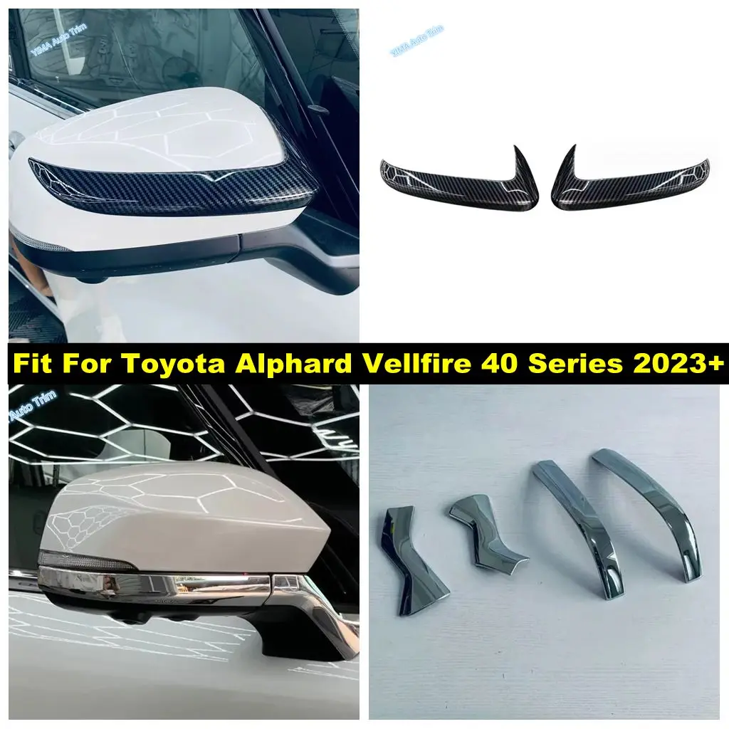 

Car Exterior Rearview Mirror Strip Protector Decoration Cover Trim Accessories For Toyota Alphard Vellfire 40 Series 2023 2024