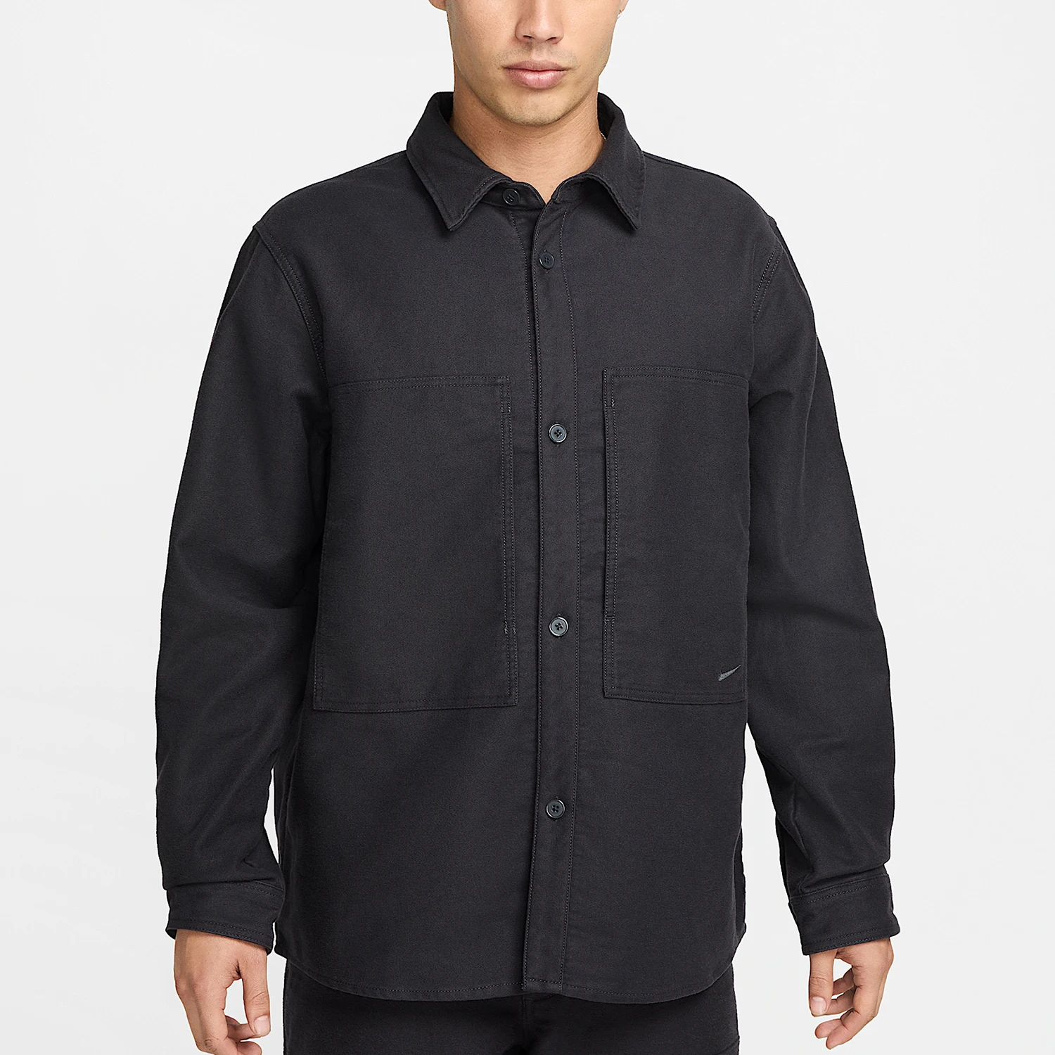 

Nike genuine genuine New Men's Turn-Down Collar Single-Breasted Casual Long-Sleeve Shirt FB7743-060