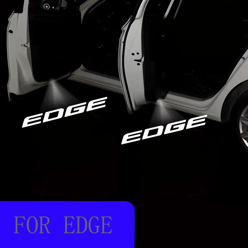 2Pcs For Ford Edge 2013 2014 2015 2016 2017 2018 2019 LED Car Door Light Projector Laser Ghost Shadow Lamp Emblem Accessories