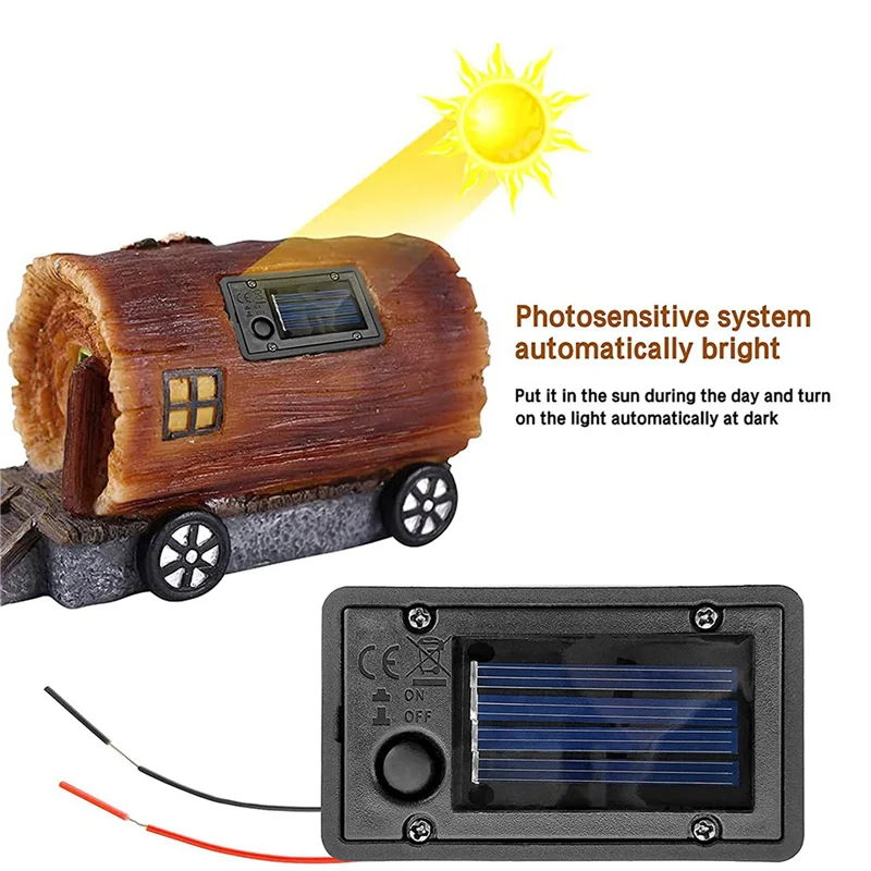 B04B-6Pcs Battery Box, Solar Lantern Light Replacement Parts Top For Outdoor Hanging Lanterns Container Home Solar Lamp