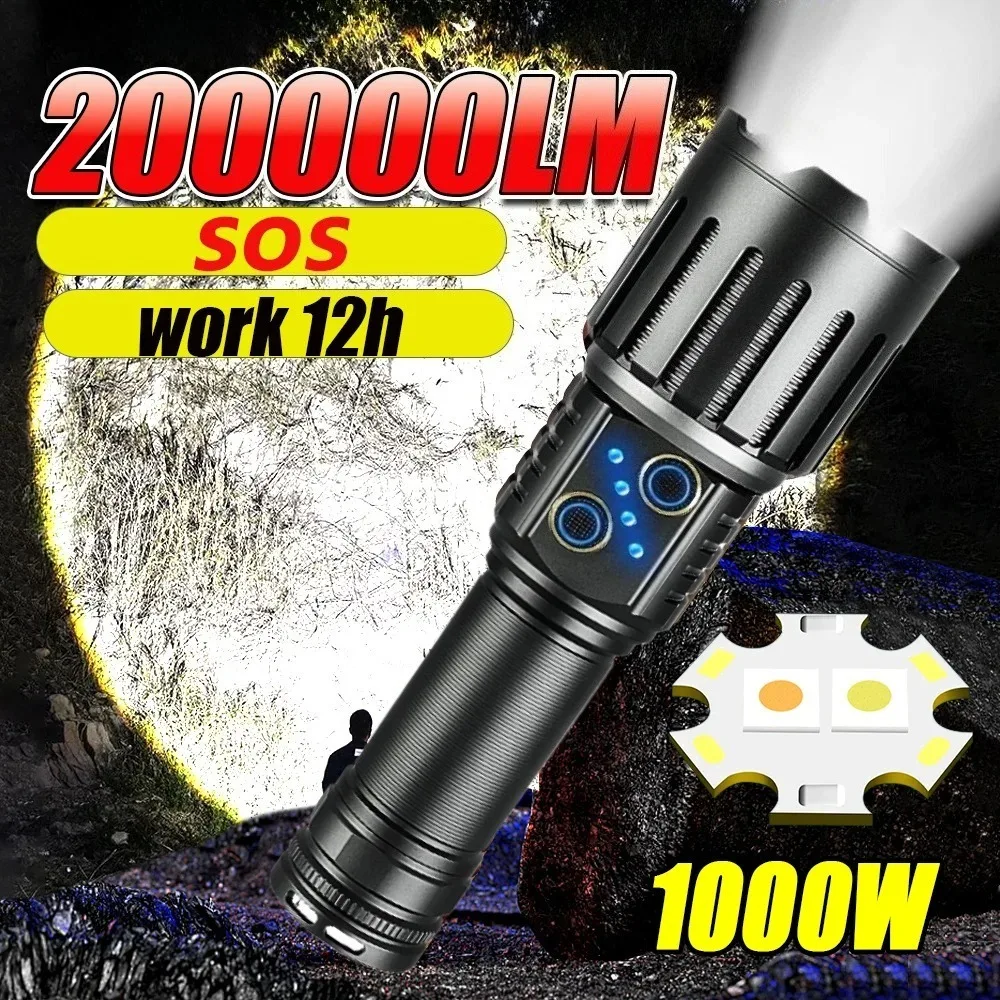 

Суперяркий тактический светодиодный фонарь с зумом, двойным лазером, водонепроницаемый, рабочий фонарь для активного отдыха, аварийных ситуаций и кемпинга