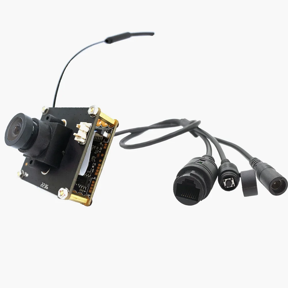 

H.265 4.0MP TF Slot 128G Wireless Tuya Smartlife Mini Square IP Camera Module double pcb board 2560x1440 25fps 2.4G 5G dual band