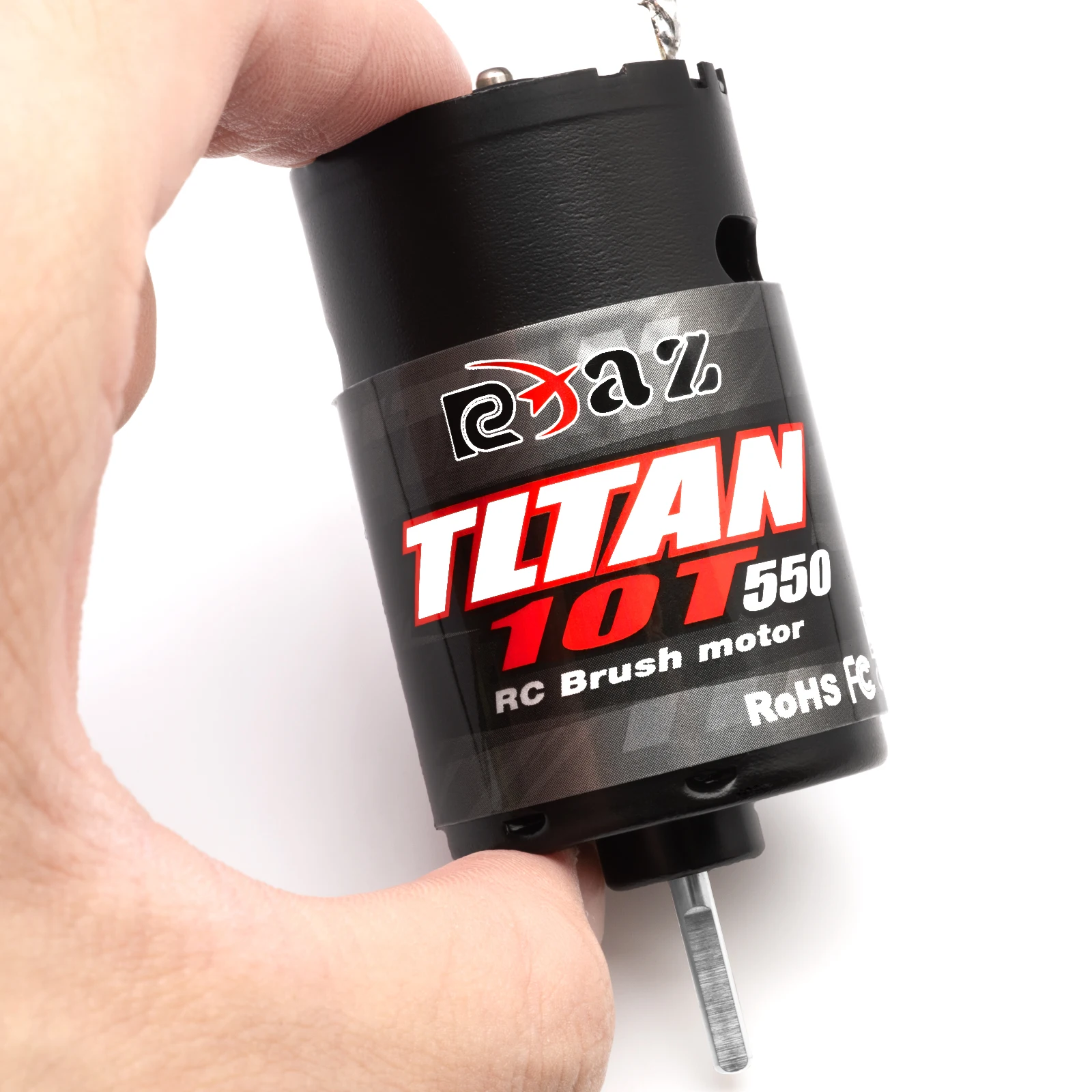 Rcxaz rc 550 motor escovado 10t-55t 320a esc escovado de alta tensão para 1/10 rc carro barco traxxas hpi axial curto caminhão rastreador
