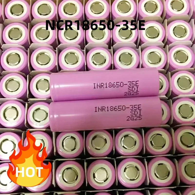 2024 Fast Delivery Original 18650 3500Mah 20A Discharge INR18650 35E 1-100PCS 3.7V Lithium-ion Rechargeable Battery Screwdriver