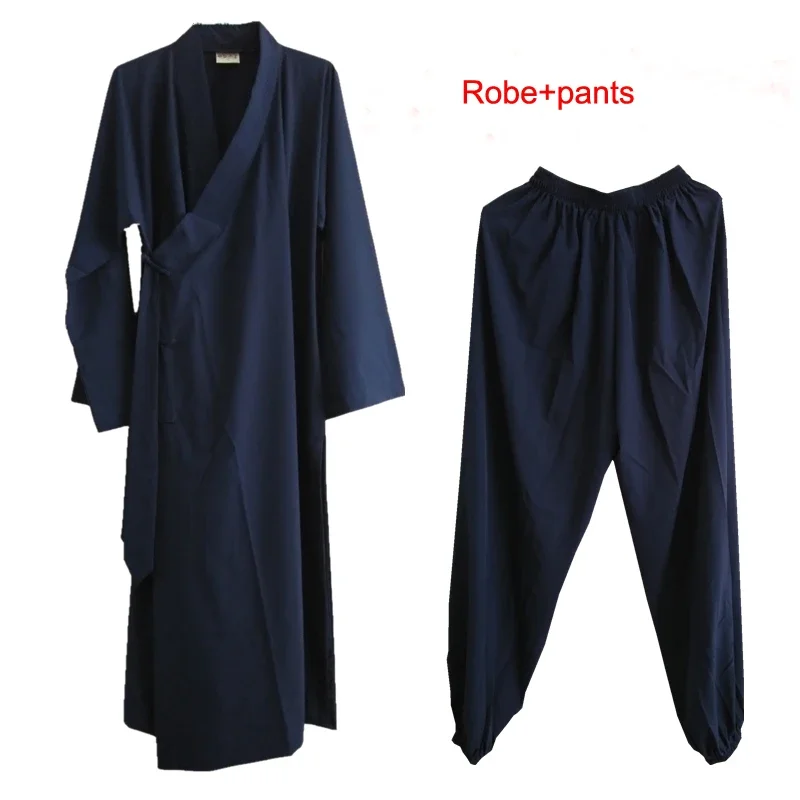 

high quality Summer&Spring Taoism robe clothing sets Taoist kung fu uniforms marital arts suits black/blue