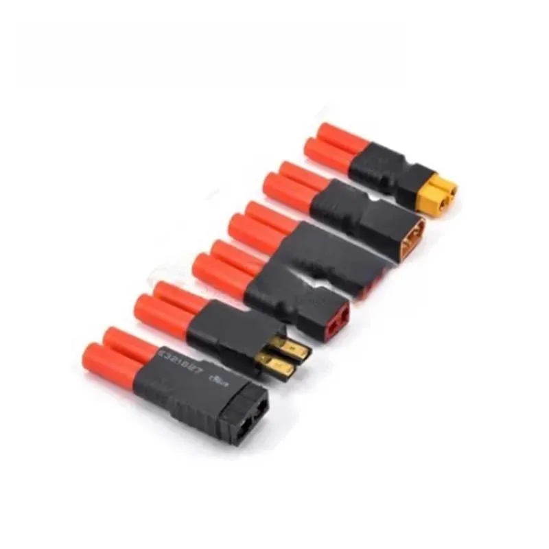 2PCS 4.0 Sheathed T-plug adapter Silicone wire model aircraft remote control accessory balanced charging plug