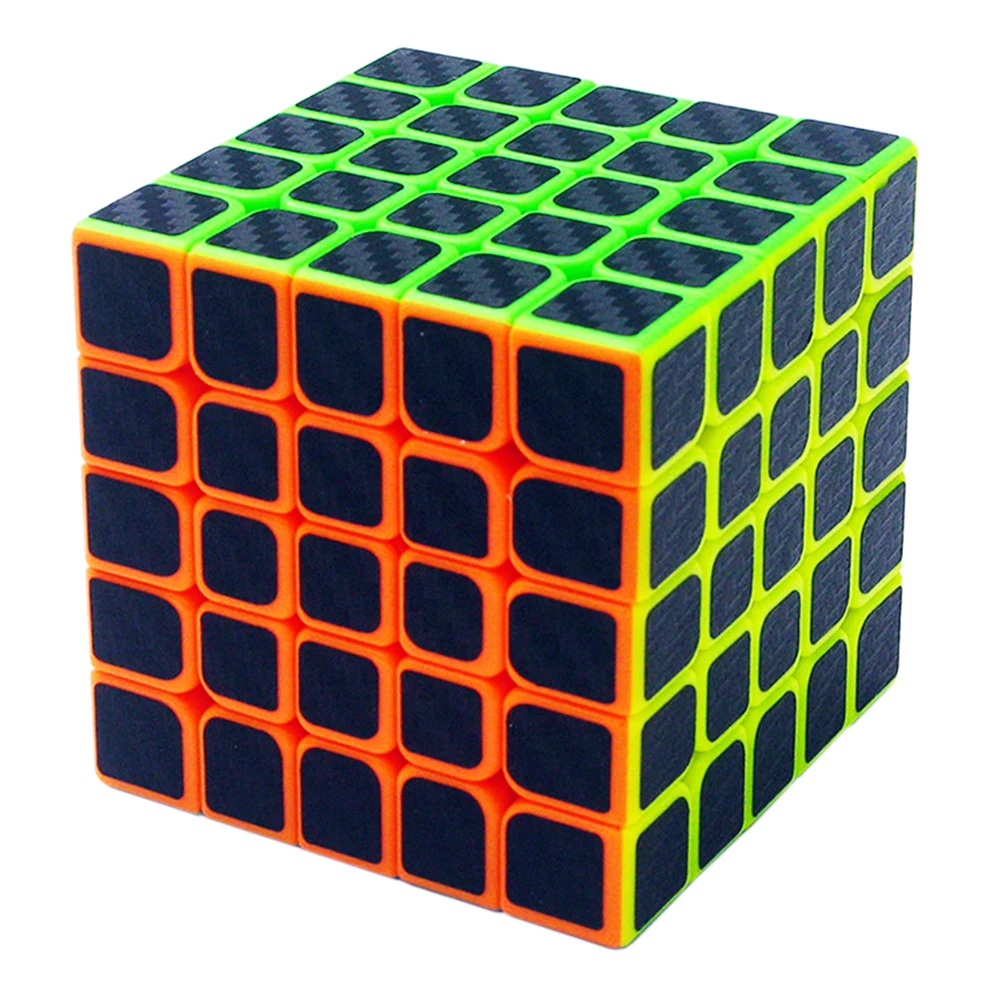 5 By 5 ZCUBE Carbon Fiber Z-CUBE Speed Magic Black 5*5*5 Puzzle Z CUBE 5x5x5 Cibe Brain Development Game Kids Toy Boy 7 to 12 Yr