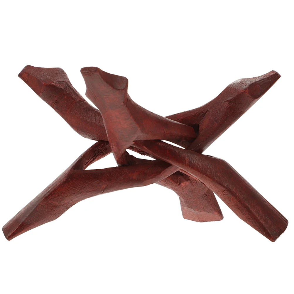 

Wooden Tripod Stand Bowl Display Rack Shell Holder Home Decor Wooden Pedestal Crystal Ball Abalone Jewelry Dish Storage