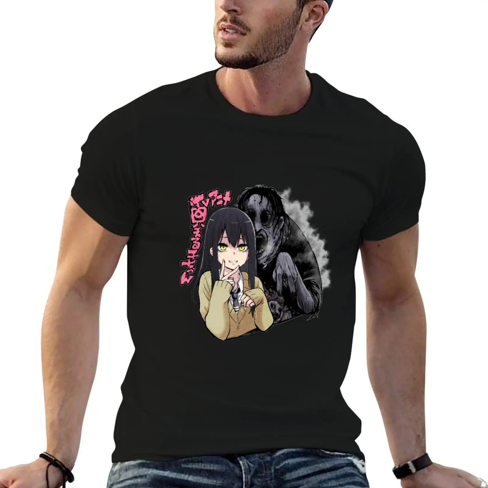Miko Yotsuya - Camiseta Mieruko-chan con gráfico clásico y manga corta