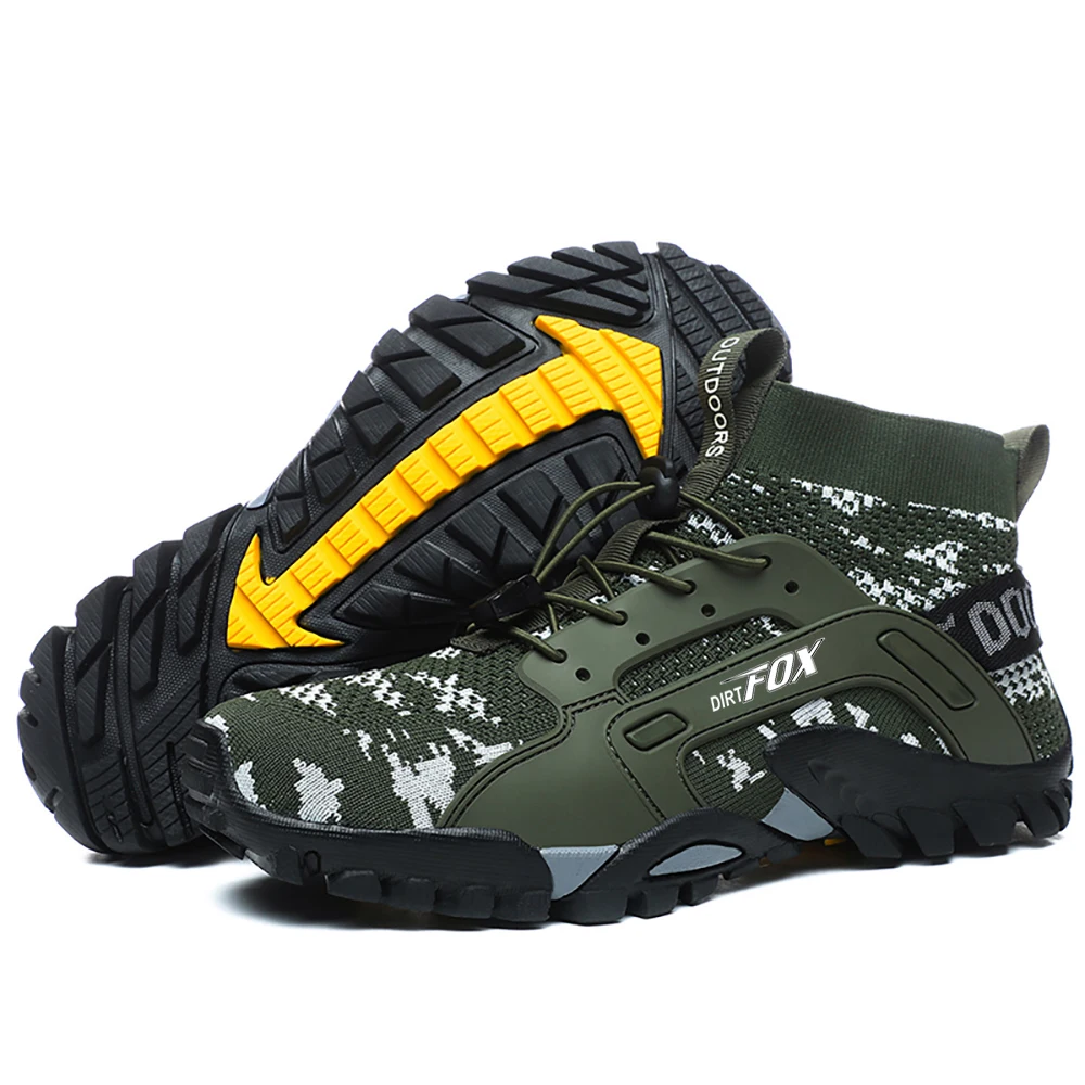 DIRTFOX Herren Fahrradschuhe Mtb All-Terrain Outdoor Sport Straße Mountainbike Schuhe Mesh rutschfeste Wanderschuhe Fahrrad Turnschuhe