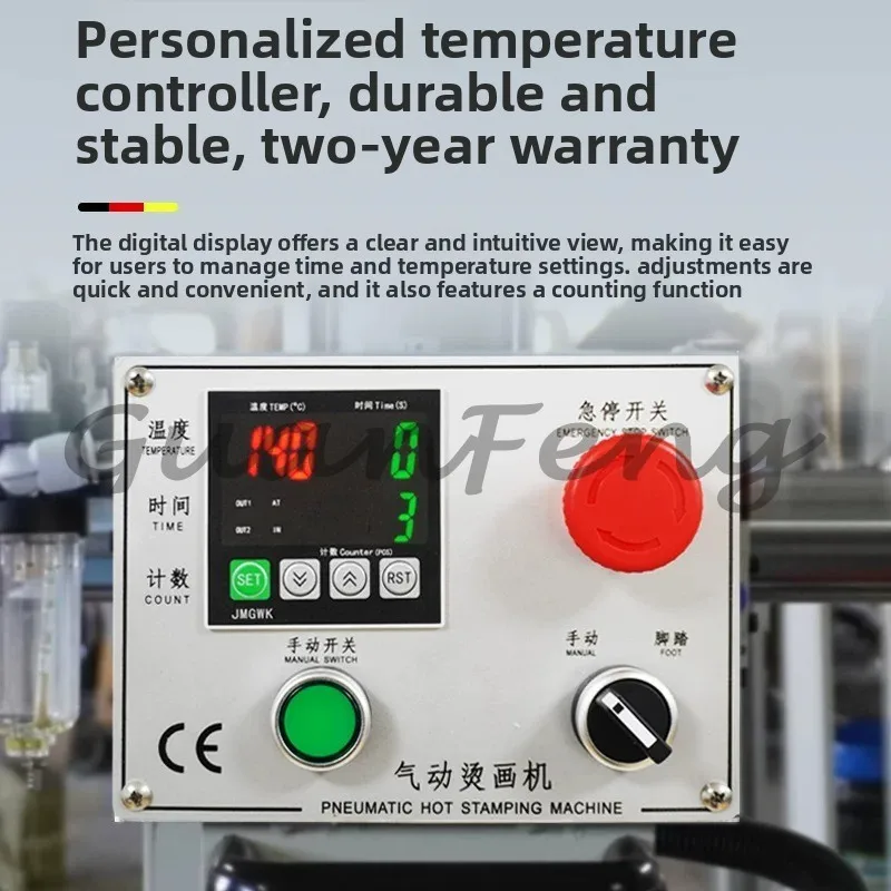 Double Station Pneumatic Heat Transfer T-shirt Heat Transfer Machine Pressing Hot Drilling Machine Clothing Printing Machine