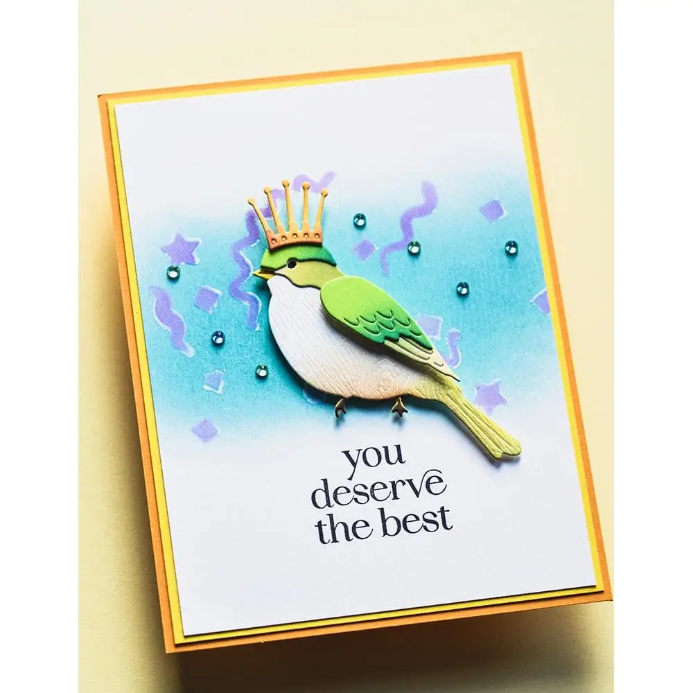 Birthday Balloon Bouquet Bird Metal Cutting Dies Clear Stamps Stencil Hot Foil DIY Scrapbook Gift Card Craft Template 2025 New