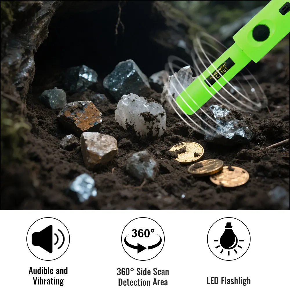 Tragbare TC-101 Metall Detektor Pointer Pinpoint Hand Metall Detektor Positionierung Stange Detektor Gold Diggers
