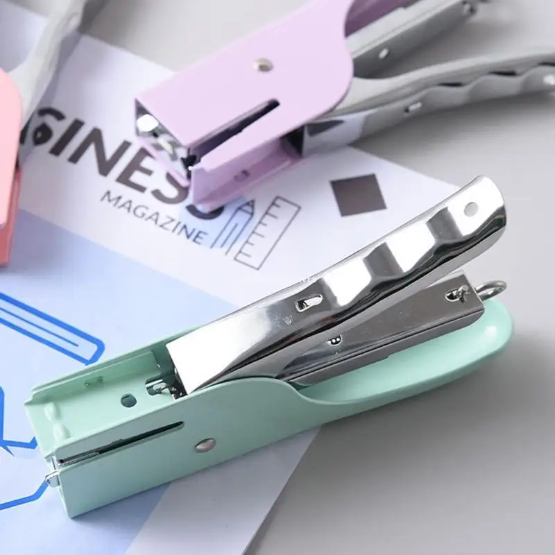 Handy Metal Stapler Packaging Plier Stapler Heavy Duty Office Stapler Plier 25 Sheets Capacity No Fits 24/6 for Dropship