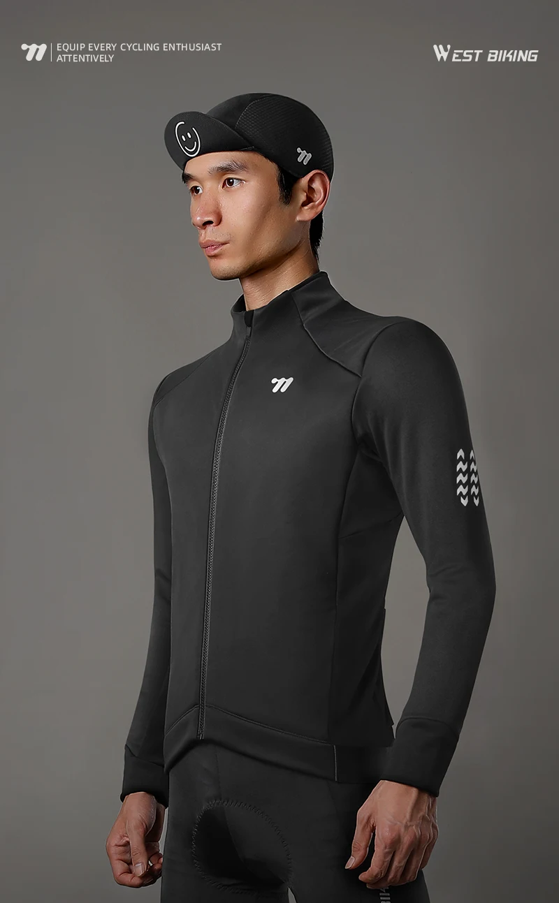 WEST RADFAHREN Männer Halten Warme Radfahren Jacke Winter Herbst Winddicht Thermische Fleece Fahrrad Mantel Wärme Lagerung Windjacke Fahrrad Jacke – Detail 1