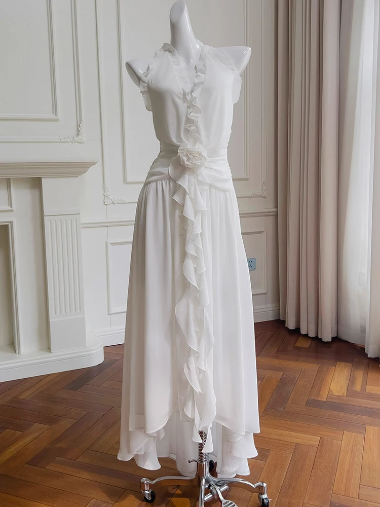 

Южная Франция Ele Floral Long Dr White Fairy Bal Sensation Midi Dr Юбка трапециевидной формы с высокой талией Nel