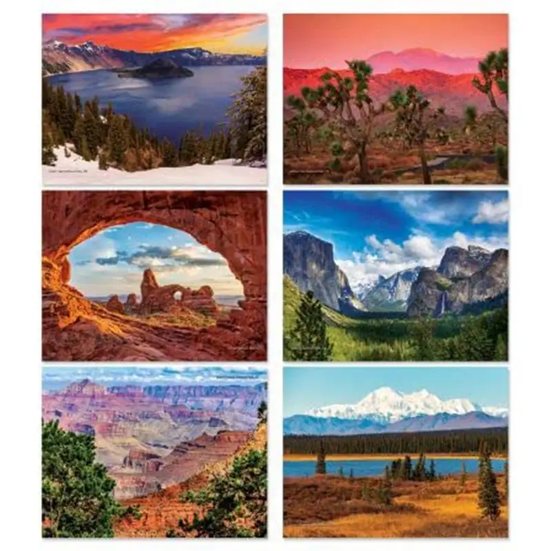 National Parks Wall Calendar Decorative Monthly Wall Calendars With National Parks Images 2024 Room Ornaments For Home Office