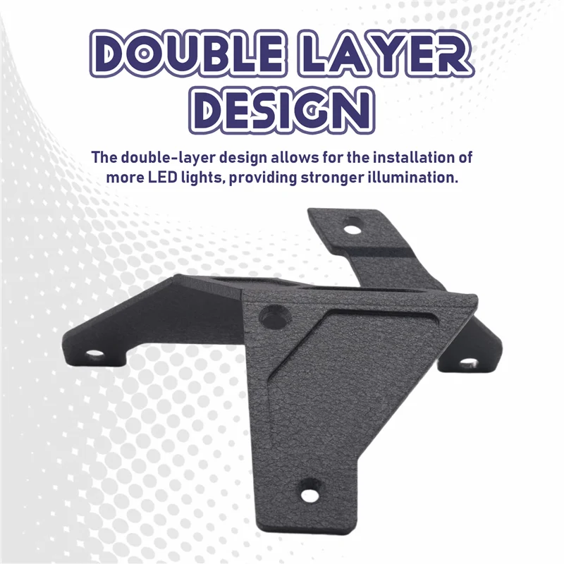 

F9-Car A-Pillar Double-Layer Bracket Spotlight Bracket High And Low Quick-Release Lamp Bracket For Wrangler JL Gladiator