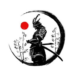 Personalità Samurai Warrior Car Sticker per la custodia del carrello del parabrezza dell'auto decorazione del Camper in vinile impermeabile in PVC di alta qualità