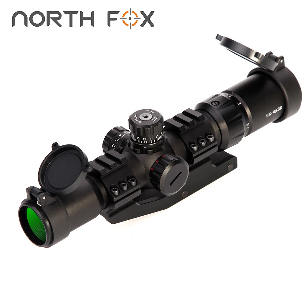 

NORTH FOX 1.5-4x30 Optics Sight For Hunting Tactical Riflescope Sniper airsoft accesories Sight Scope