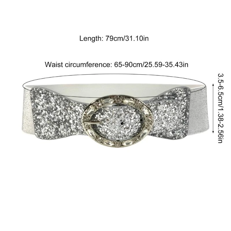 

652f Fashion Streatny Corset Belt с сплавами с сплавами широко упругие пояс для женских модных нарядов
