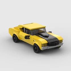 MOC Chevelle SS racing sports car Vehicle Racer Building Blocks Brick Creative Garage Toys for Boys