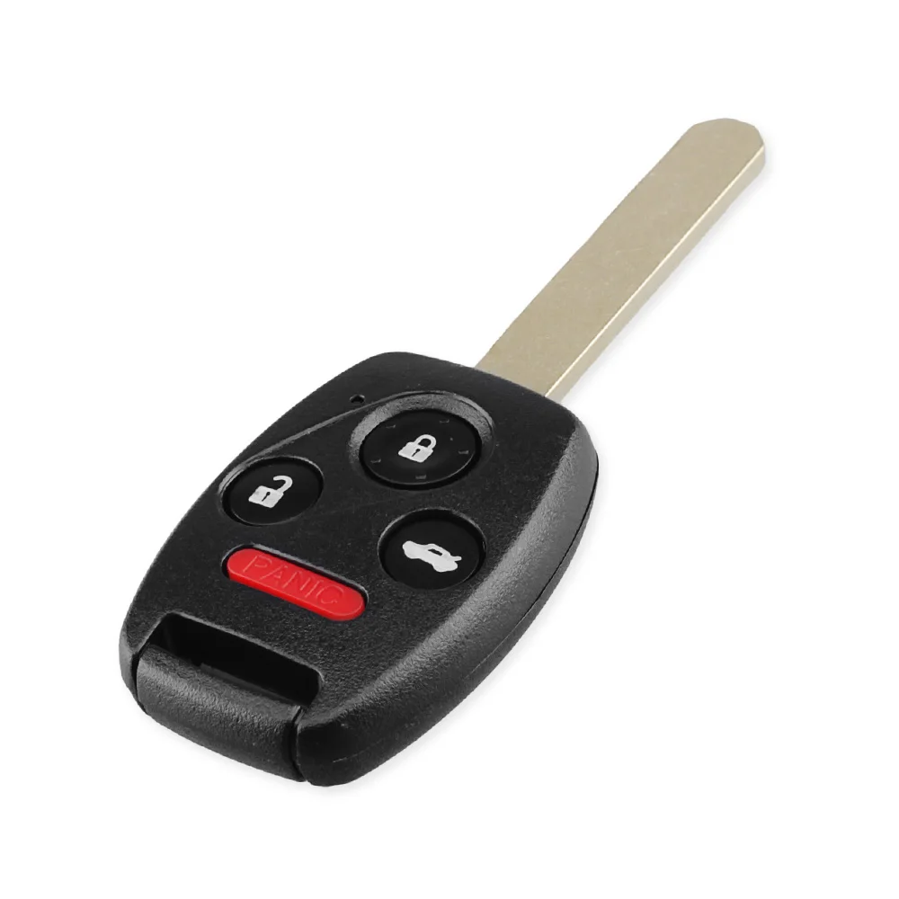 KEYYOU With Battery 313.8MHz Uncut Blade Remote Key ID46 Chip for Honda/Accord Pilot 2010 2011 2012 2013 2014 2015 KR55WK49308