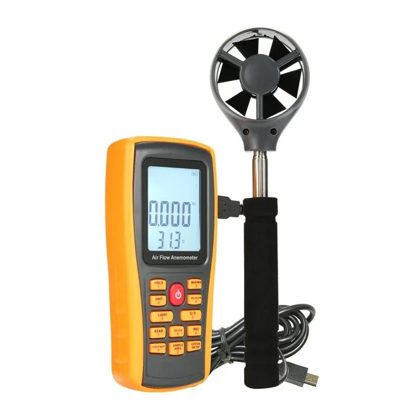 Anemómetro Térmico GM8903, Medidor de Flujo de Aire, Medidor de Velocidad del Viento Portátil para Medir la Brisa
