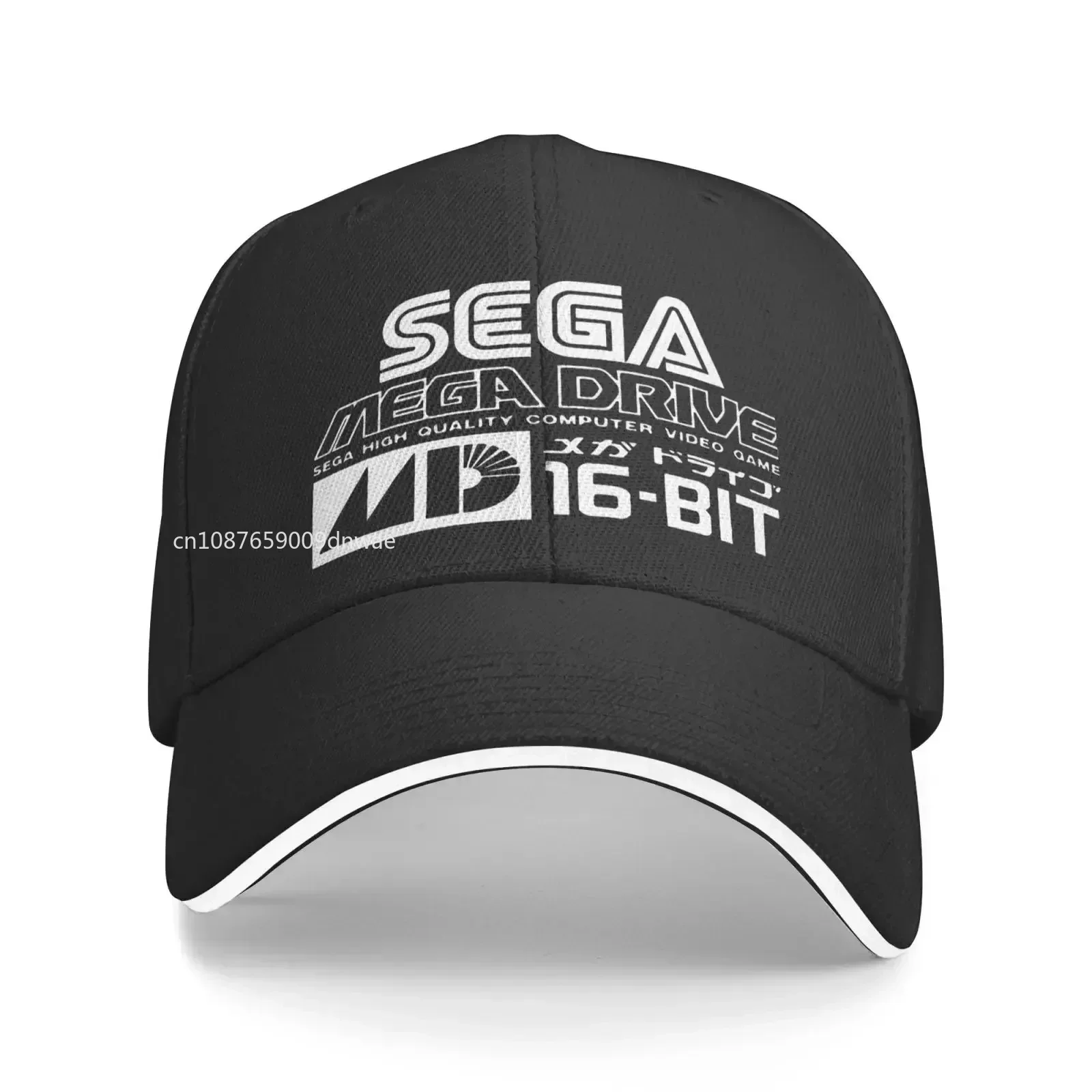 

Sega Mega Drive Genesis Japanese Vinyl Men's Cap Hat Golf Cowboy For Boy Summer Fishing Balaclava