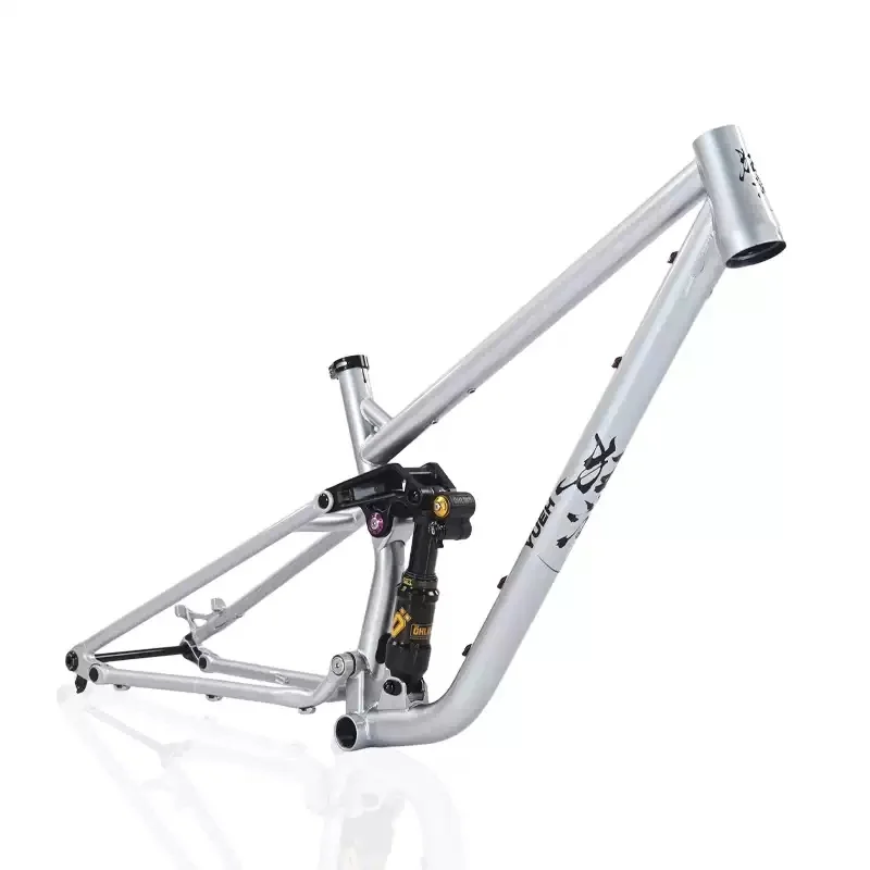 AliExpress 29er Full Suspension Mountain Bike Frame Durable Steel Full Suspension Frame 150mm Travel 29inch MTB Bike Wheelset