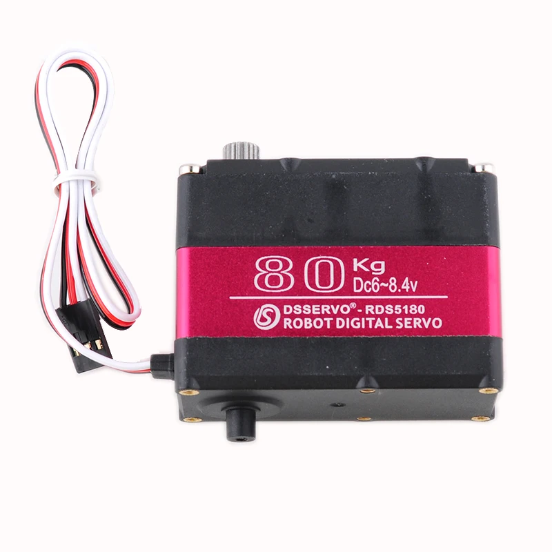 80kg Alto Torque RDS5180 Servomotor Digital de doble eje Engranajes de acero Metal 180 ° /270 °   Servos piezas de juguetes DIY para modelo de robot de coche RC