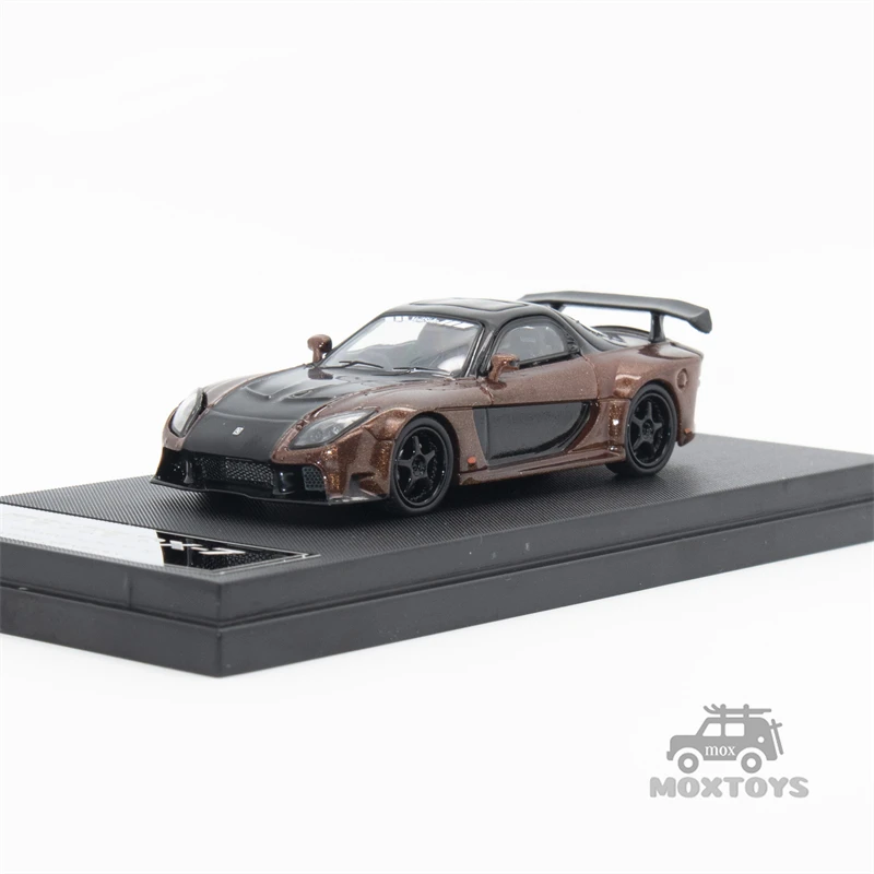 Mini Station 1:64 RX7 Veilside Metallic Brown/Black limited499 Diecast Model Car