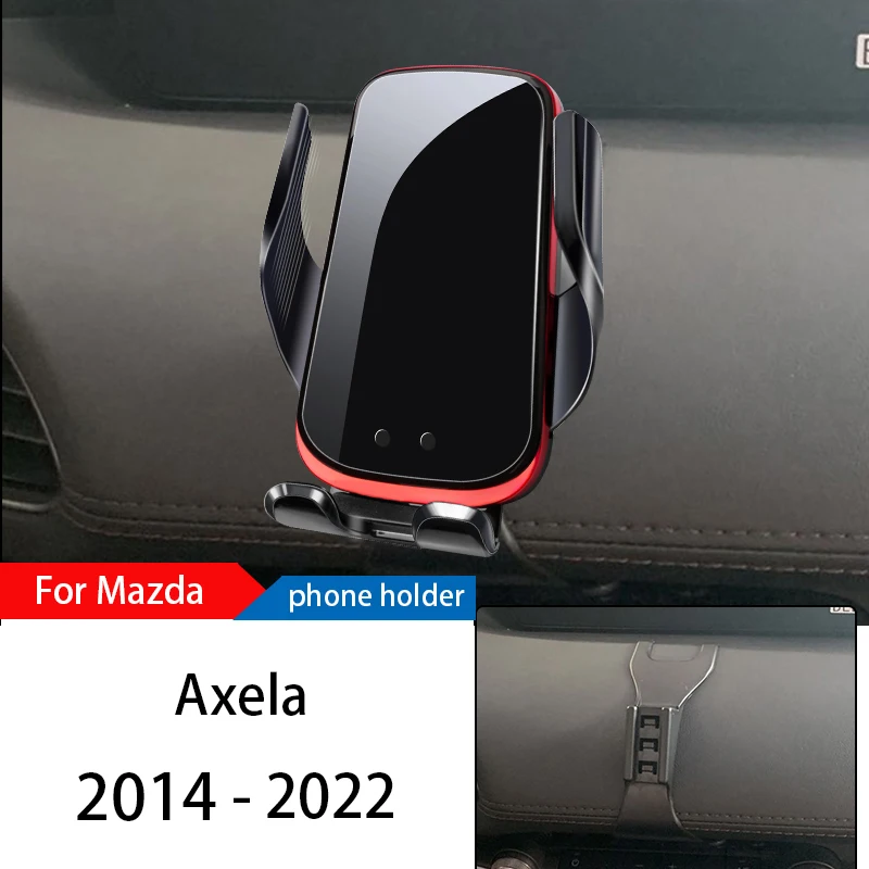 

Wireless Charger Car Phone Holder Mount Stand For Mazda Axela 2014-2022 Adjustable GPS Navigation Mobile Bracket Accessories