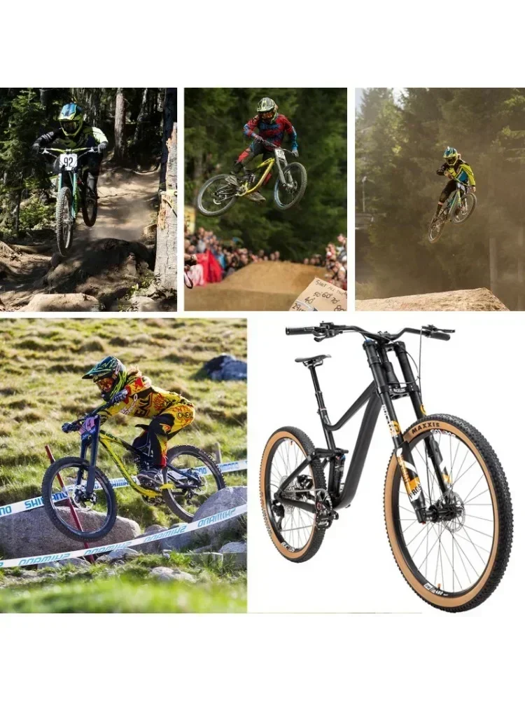 AliExpress BUCKLOS 29inch DH Fork Air Suspension Downhill Bike Fork 15*110mm Aluminum Alloy Inverted MTB Trail Forks for Disc Brake