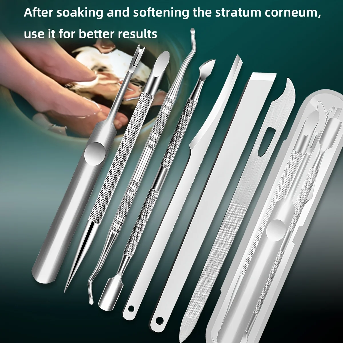 Stainless Steel Nail Care Kit: Precision Cuticle Remover & Trimmer Set - Includes Nail File & Cleaner - Perfect Gift for Women