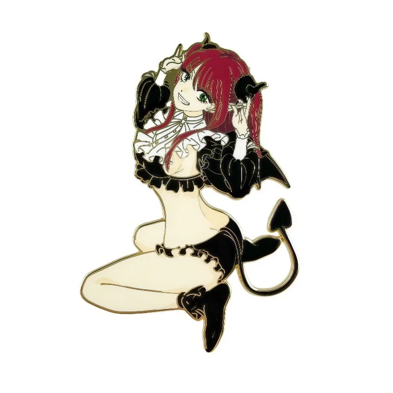 Dress Up Doll Falls in Love Anime Devil Maid Metal Brooch Animation Peripheral Creative Personality Badge Accessory Gift