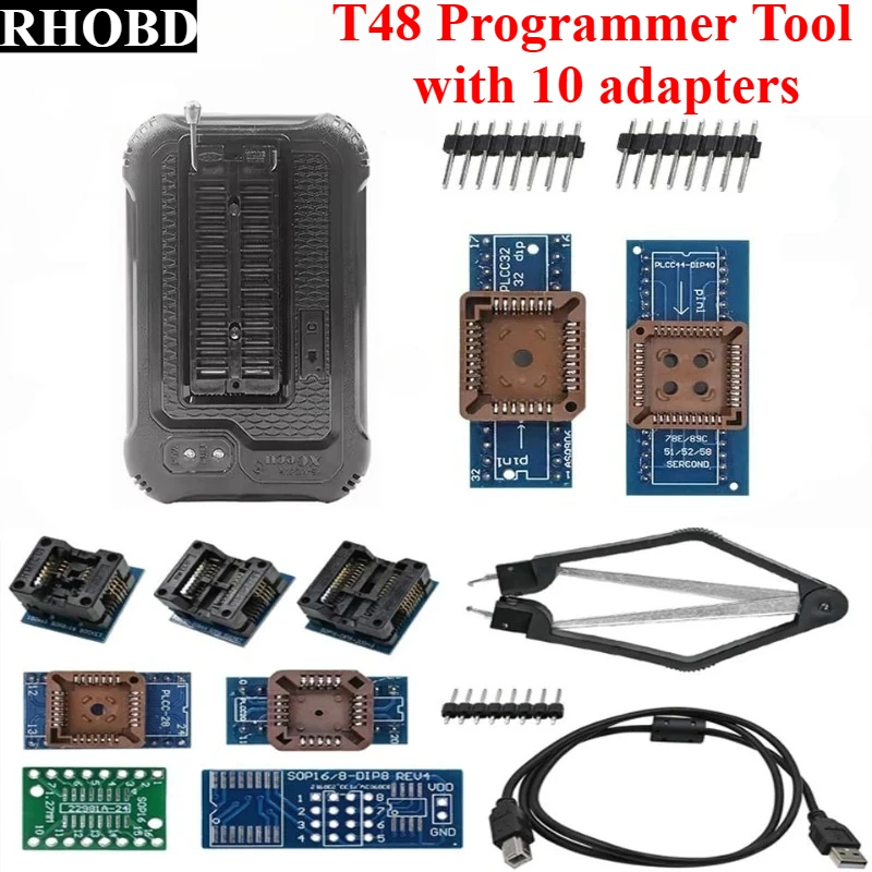 

Универсальный USB-программатор Besy XGecu T48 TL866II -3G с 10 адаптерами V12.67 и поддержкой 17386 + IC SPI Flash NAND EEPROM MCU PIC AVR