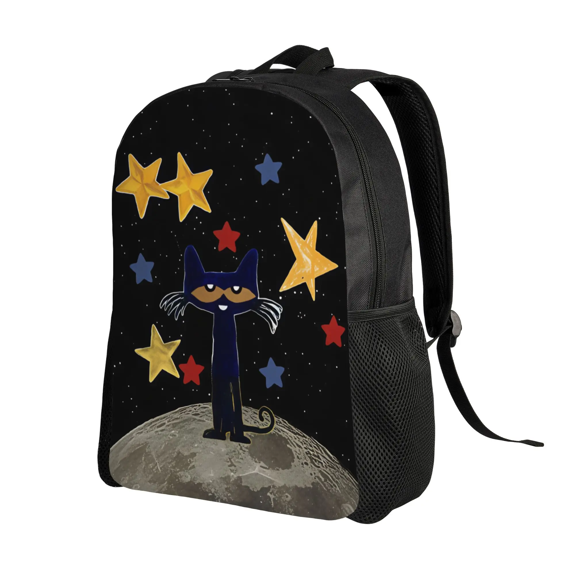 Pete  Cat   Backpack  Leisure Backpacks Women Camping Breathable High School Bags Colorful Rucksack