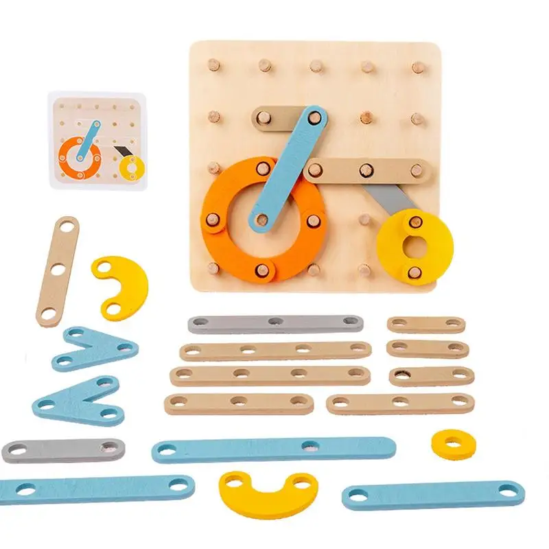 Shape Matching Puzzle Wooden Puzzle Sensory Toys Montessori Shape Sorting Puzzle Toddlers Preschool Learning Early Educational