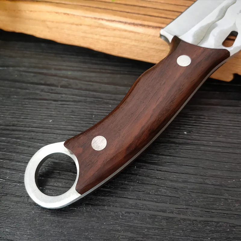 Stainless Steel Kitchen Utility Knife Forged Boning Knife Vegetable Meat Sharp Cutter Cleaver BBQ Fishing Pocket Knife