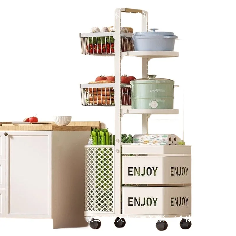

Floor-to-ceiling home assembly, trolley rack, kitchen storage , living room large-capacity storage