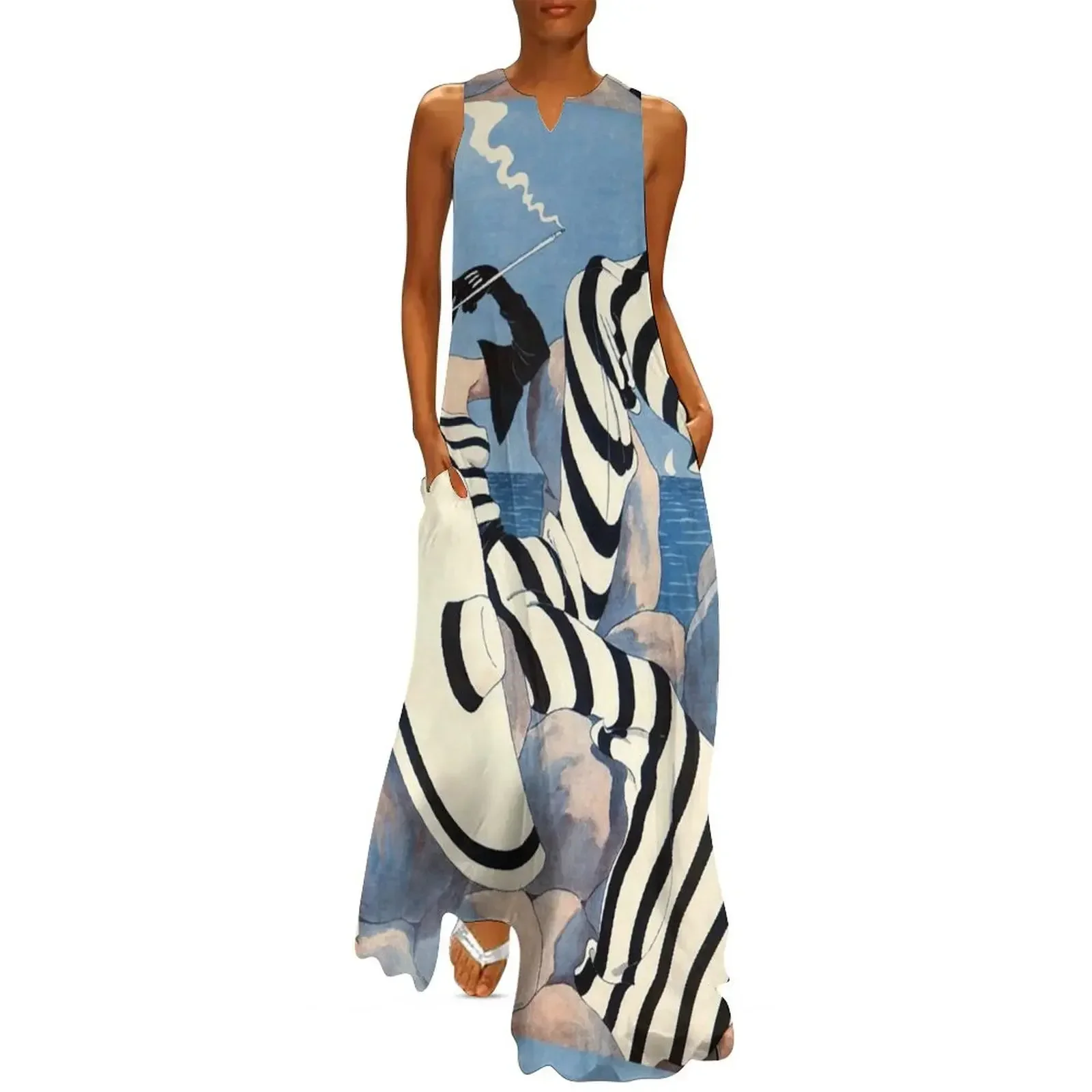

French Art Deco Woman Haute Couture Fashion Long Dress women dress summer women's dress 2025 clothes