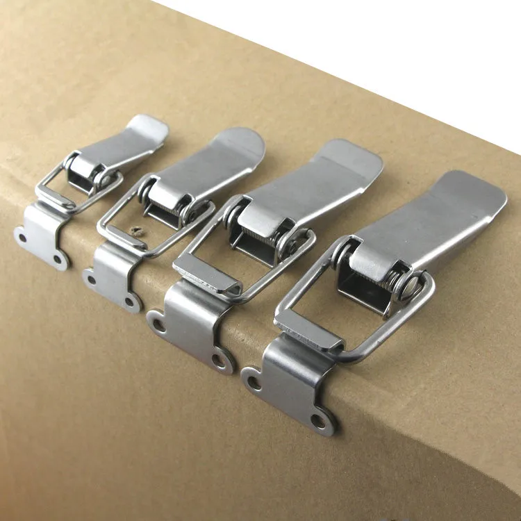 58mm-106mm 90Degree Buckle Padlock Lock Hardware Box Buckle Tower Buckle Spring Duckbill Box Industrial Luggage Buckle Clasp