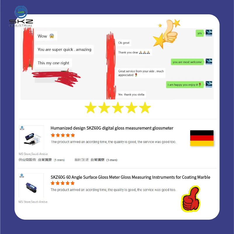 SKZ60G Digital 60 Angle Surface Gloss Meter Measuring Instruments for Coating Marble