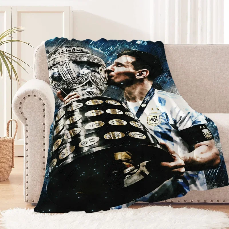 Blanket large Messi blanket & throw blanket sofa luxury bed fluffy soft blanket characters Cobija home and decoration