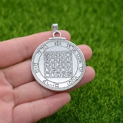 Nostalgia Pentacle Of Saturn Key Of Solomon Seal Pendant Wicca Pagan Talisman Amulet Vintage Necklce Men Women Jewelry