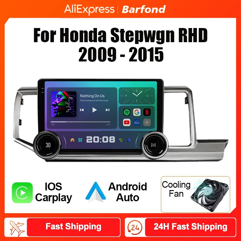 Barfond  For Londa Stepwgn RHD 2009 - 2015  Car Radio Multimedia Video Player Navigation stereo GPS Android 13 2din dvd