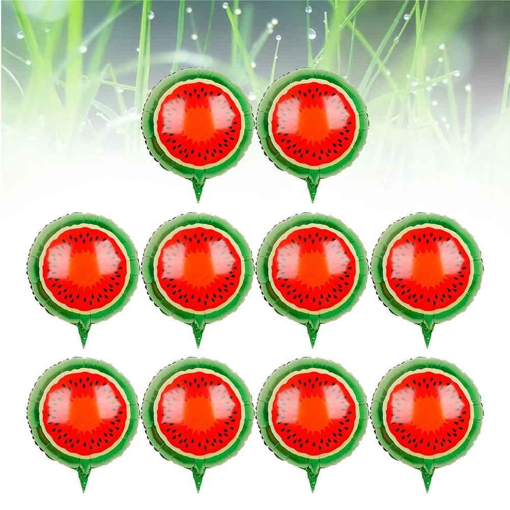 

10Pcs Party Fruit Foil Balloons Colorful Cartoon Design 18inch Premium Material Easy Inflate Deflate Birthday Wedding Decor