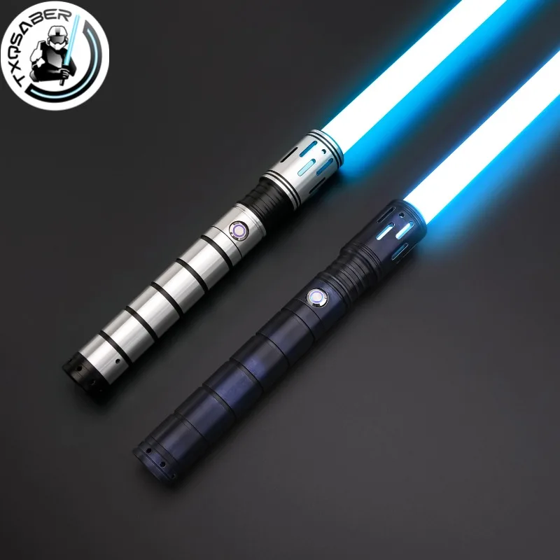 

TXQSABER RGB Heavy Dueling NeoPixel Lightsaber Smooth Swing Soundfonts Blaster FOC Laser Bluetooth Jedi Sword Cosplay Kids Toys